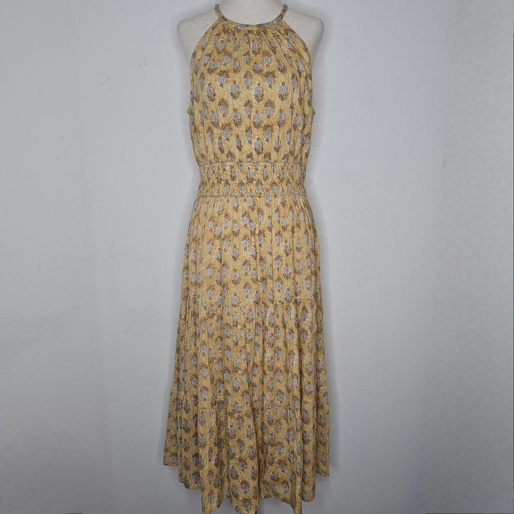 NWOT dRA Women's Gold Midi Dress Size Small